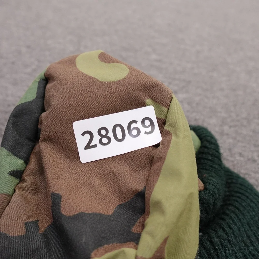 Vintage Camo Hat Beanie Fitted Mens One Size Green Gore-Tex Thinsulate 80s